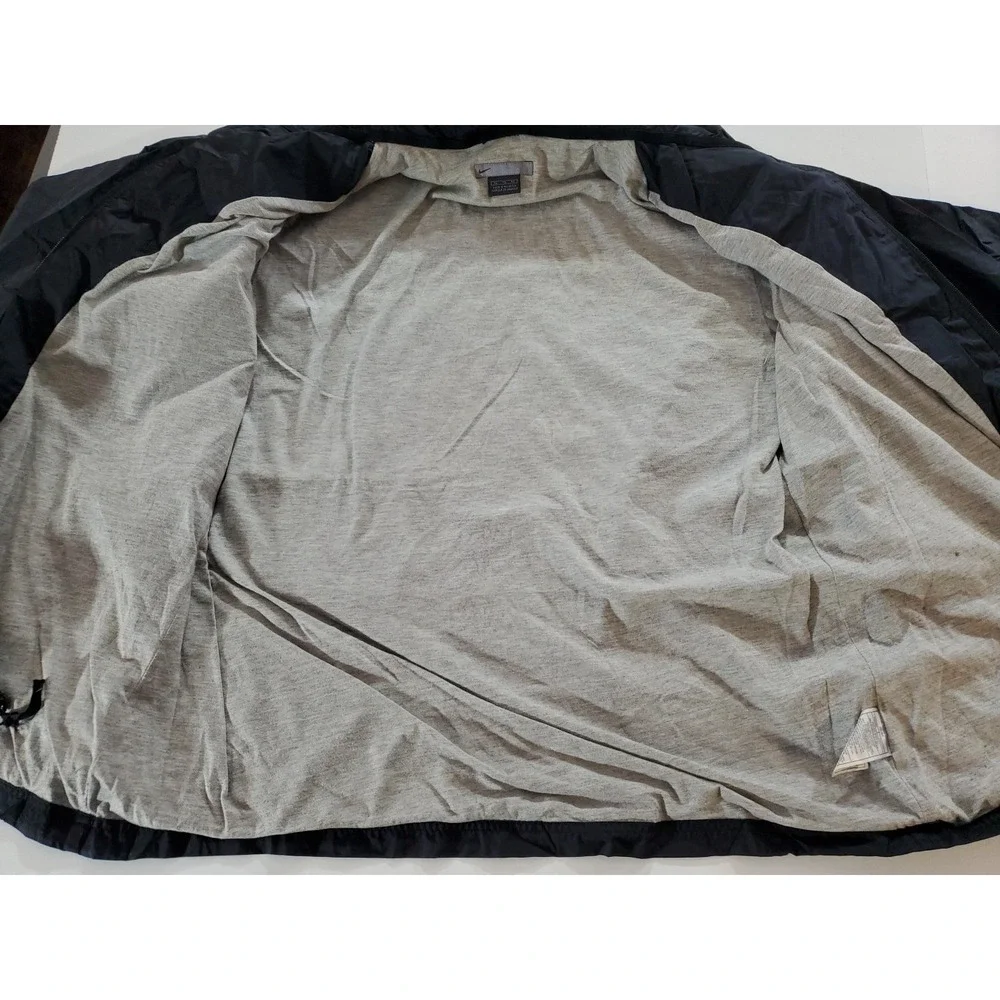 Vintage Nike Jacket‎ Size XL Black Track Windbreaker Zip Up Swoosh Athletic Y2K